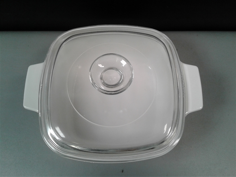 Vintage Discontinued  1.5 Quart Square Casserole with Lid Spice of Life (Centura)