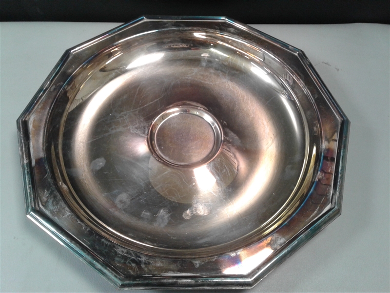 4 Silver Serving Dishes