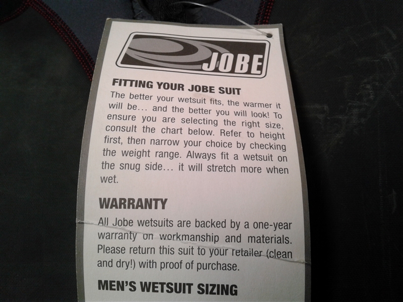 Men's Jobe Wetsuit and Ski Vest- XXL