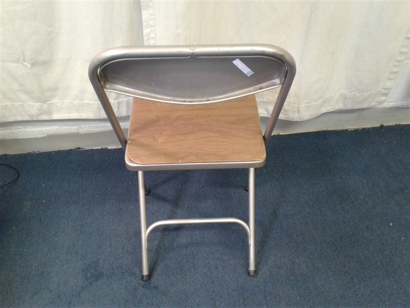 Vintage Samsonite Folding Chair & Carpet Chair Mat