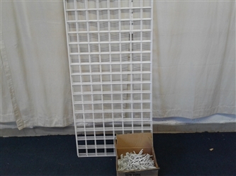 Three Wall Mount Wire Grid Panels