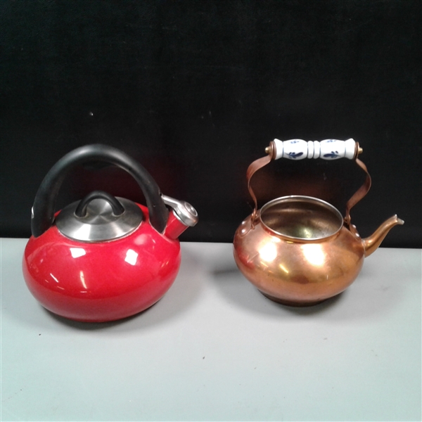 Copper & Red Teapots