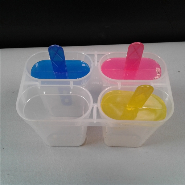 Dish Drain, Ice Cube Trays, Popsicle Molds, Divided Bowl W/Lid