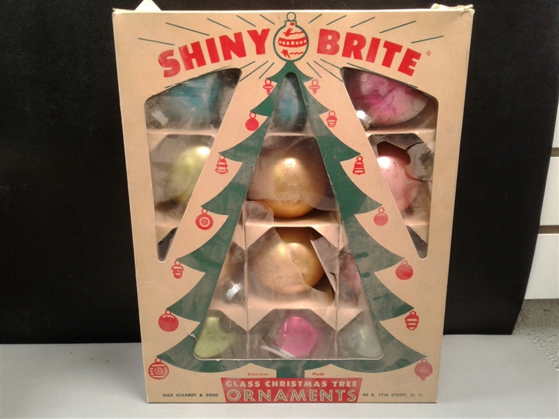 Vintage Glass Christmas Ornaments & Lights