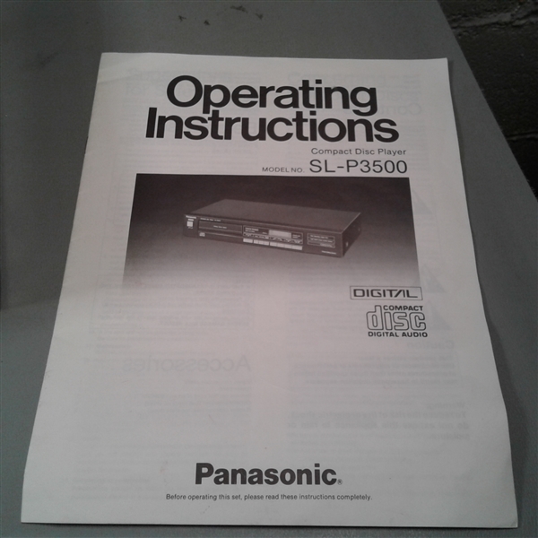 Panasonic Compact Disc Player