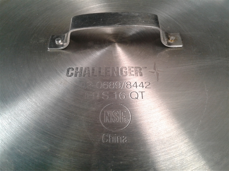 16 Qt Challenger Stock Pot, Strainer & Pot w/ Lid