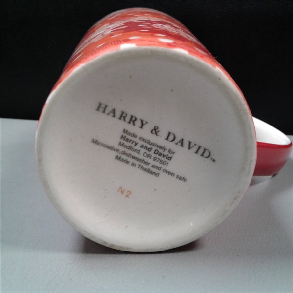 Pair of 2006 Starbucks Butterfly Coffe Cups & Harry & David Cup 16 oz