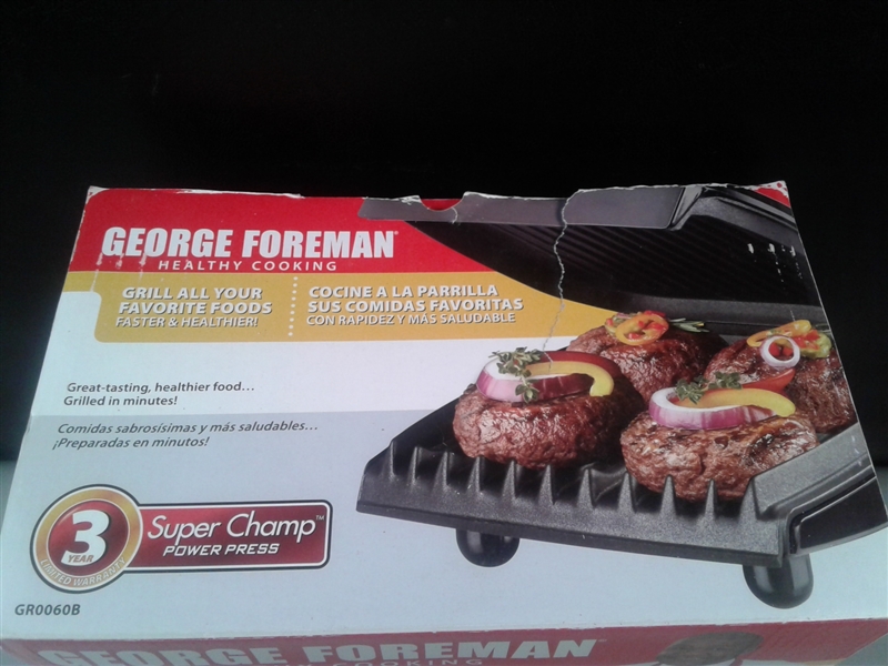 New- George Foreman Healthy Cooking Machine