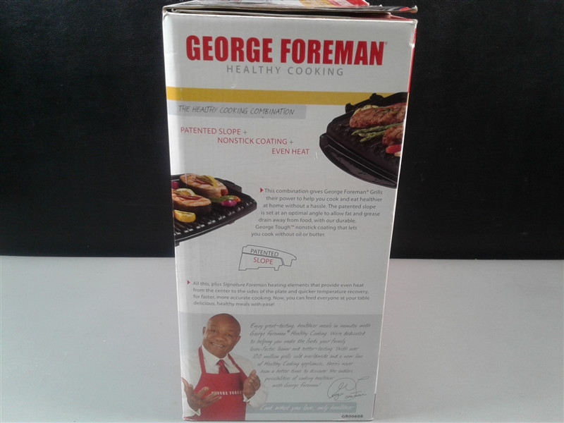 New- George Foreman Healthy Cooking Machine