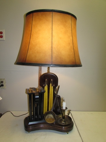 VERY UNIQUE CANDLEMAKERS TABLE LAMP