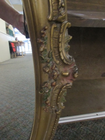 ANTIQUE OVAL WALL MIRROR