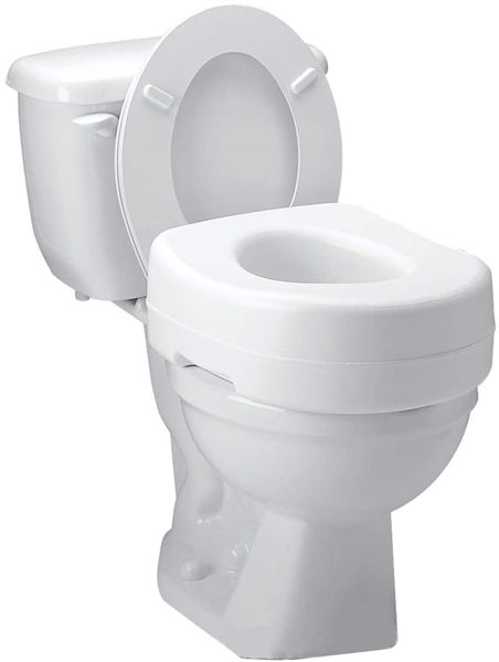 Carex Toilet Seat Riser - Adds 5.5 Inch of Height to Toilet