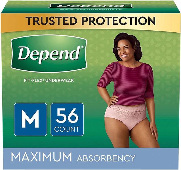 Depend For Women Maximum Protection Medium  56 Ct