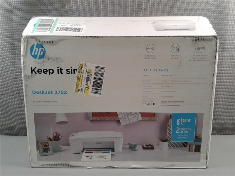 HP DeskJet 2752 Wireless All-in-One Color Inkjet Printer