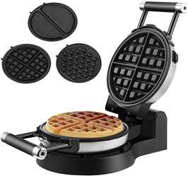 Health and Home 3-in-1 Waffle Maker, Omelet Maker, Egg Waffle Maker