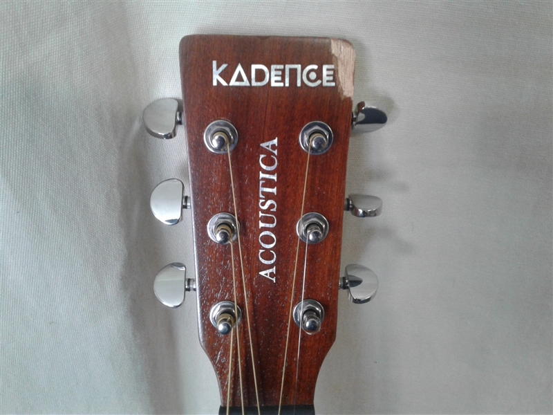  Kadence Acoustica Series,Electro Acoustic Guitar Ash/Zebra Wood with inbuilt tuner 