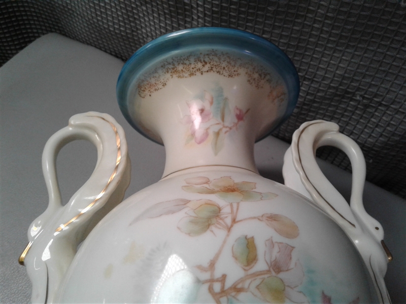 R.S. Suhl Swan Handle Vase
