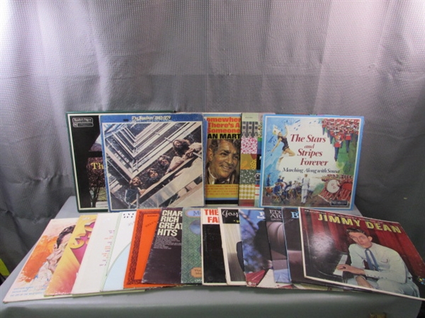 Vintage Vinyl Records-The Weavers, Eddy Arnold, Dean Martin, Etc