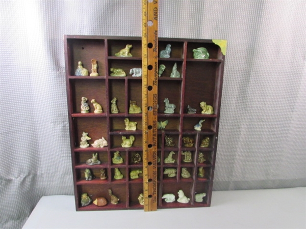 Large Collection of Tea Rose Wade Whimsies and Display 
