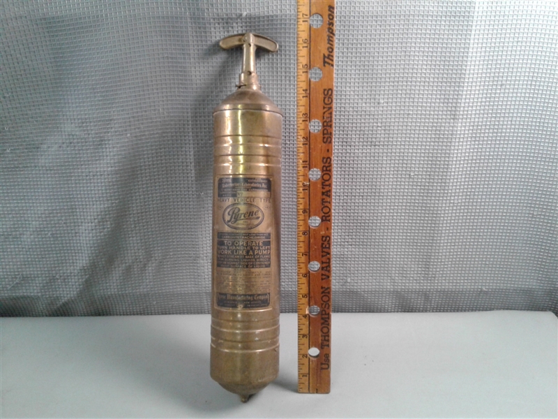 Vintage Antique Pyrene and Buffalo Fire Extinguisher 