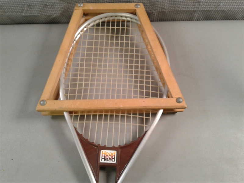 Antique Golf Clubs and Tennis Rackets 