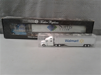 Tonkin 1:53 Replica Walmart Sams Club Truck and 1:87 Walmart Truck NIB