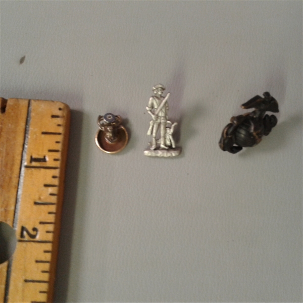 USMC Ring & Pin, & Other Pins and Items