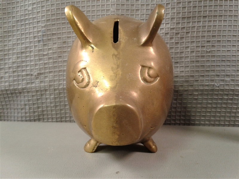 Brass Piggy Banks & Animals