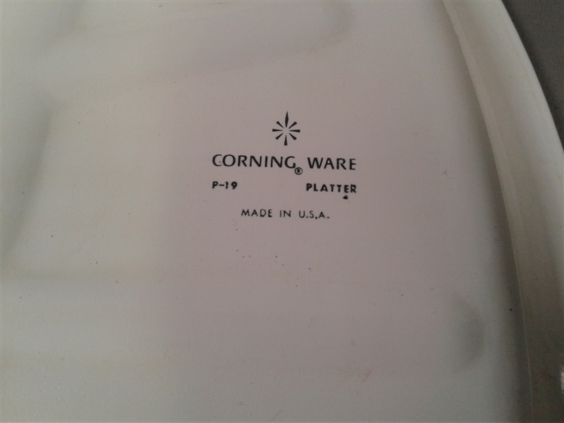 Vintage Corning Ware Cornflower Blue 16.5 Rectangular P-19 Roaster