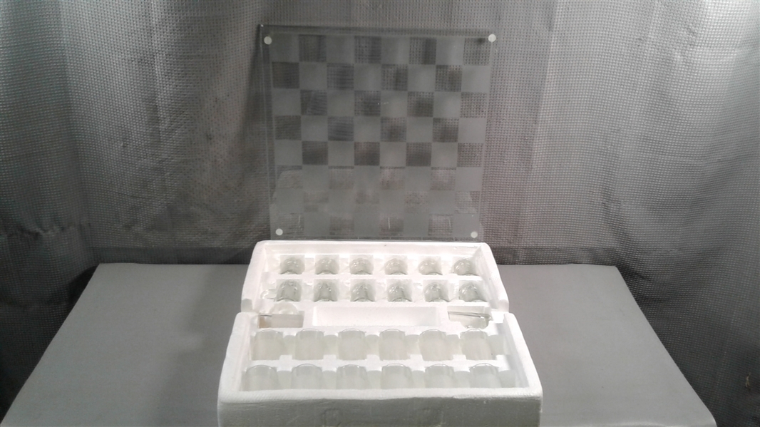 Glass Shot Glass Checkers Set