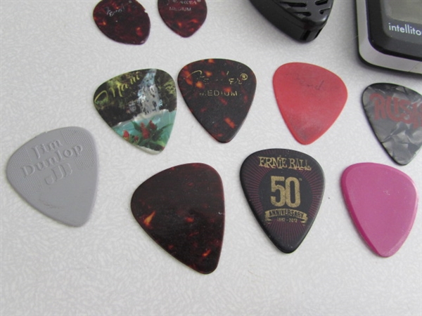 TAMBOURINES, GUITAR PICK COLLECTION & MORE