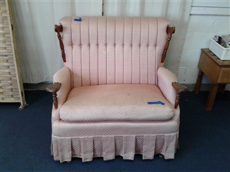 Vintage Early American Rocking Love Seat