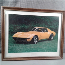 Framed 1972 Corvette Picture