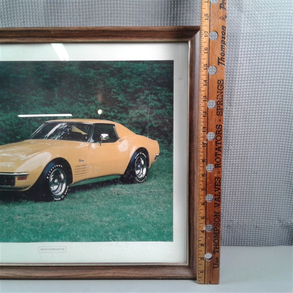 Framed 1972 Corvette Picture