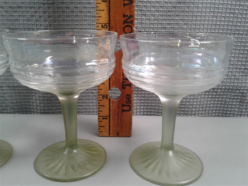 5 VINTAGE GLASSES FROM GERMANY 