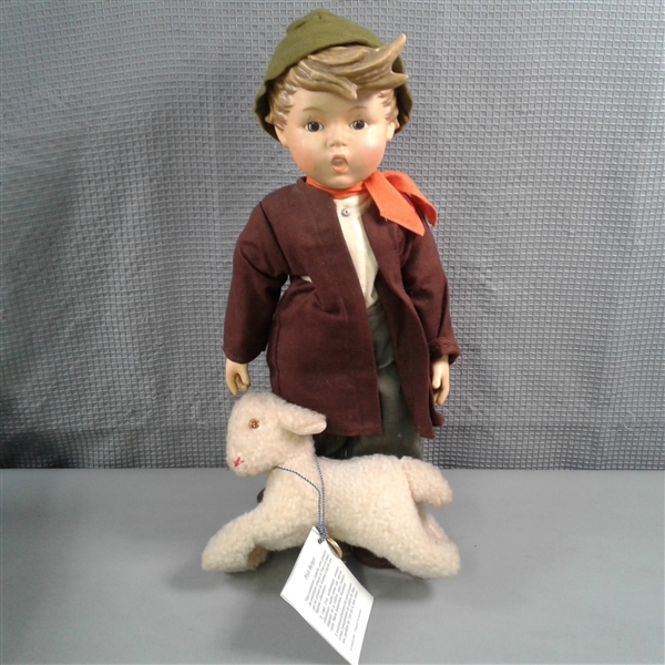 Vintage 1984 Goebel M.I. Hummel Doll Lost Sheep In Original Box
