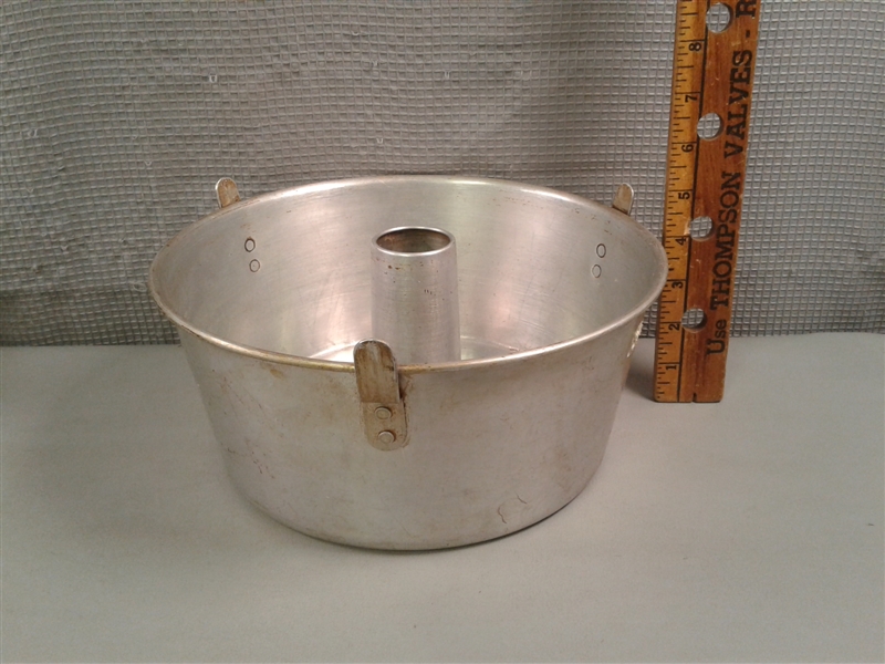 Metal Tart Pan, Porcelain Tart Dish, & Aluminum Bundt Pan