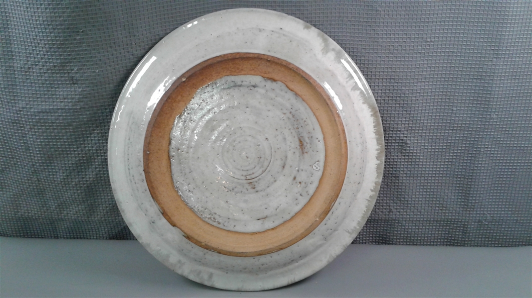 15 Handmade Stoneware Pottery Platter 