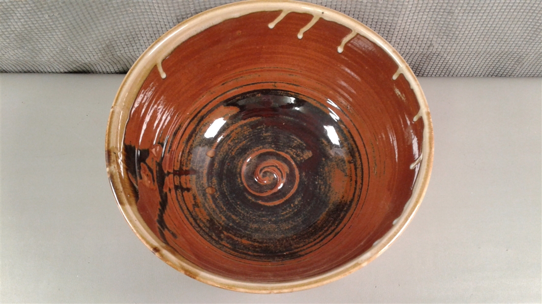 12 Suflower Handmade Pottery Bowl