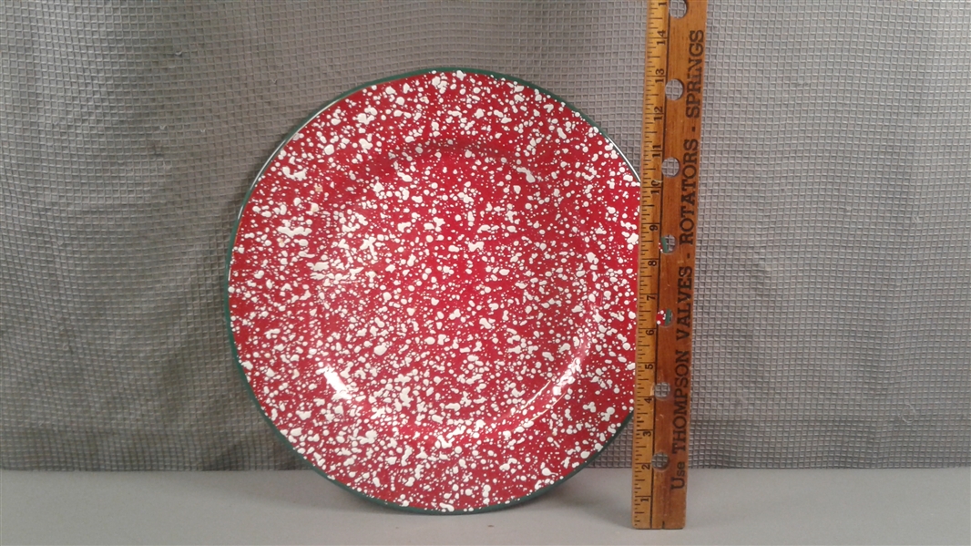 Ceramic on Steel Stock Pot and Enamel Serving Platter