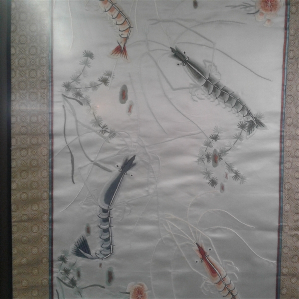 Large Framed Chinese Silk Embroidery