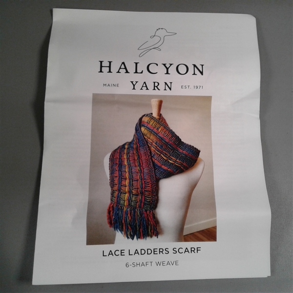 Halcyon Lace Ladders Woven Scarf Kit