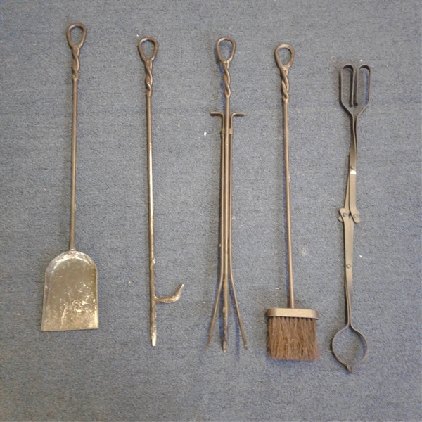 Small Wood Rack and Wood Stove Tools 