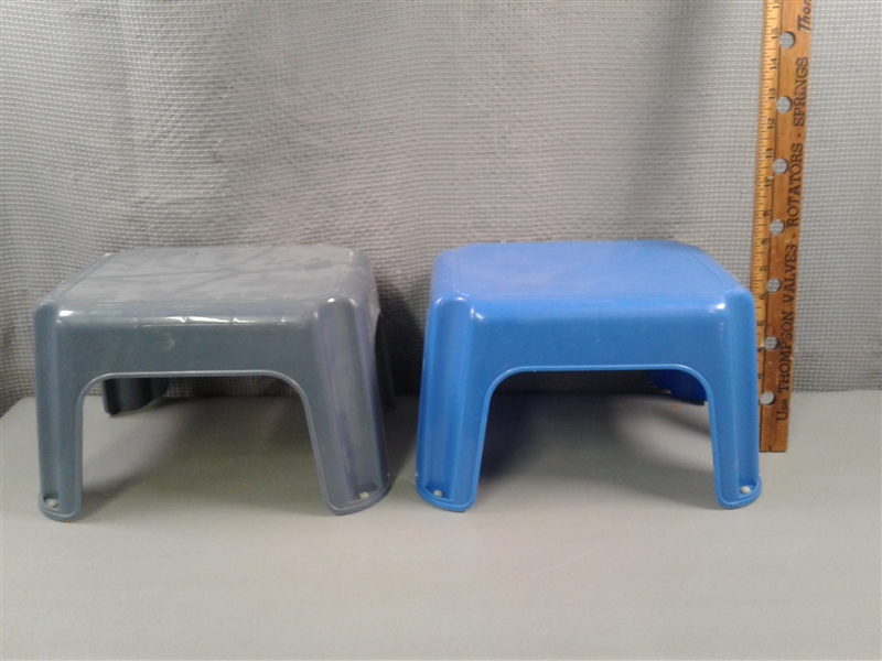 Two Small Plastic Stools 