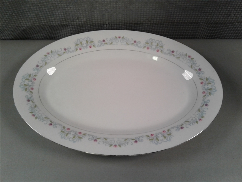 Crown Ming Fine China 14 Oval Platter