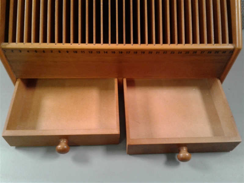 Wood Organizer Box W/Drawers