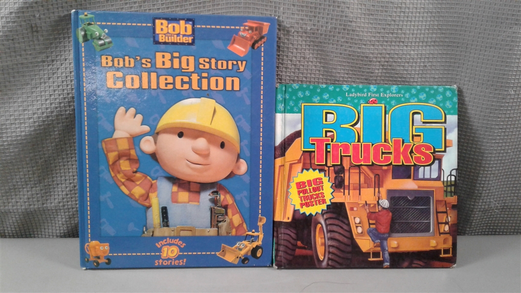 Children's Hard Back and Board Books- Bob the Builder, Cars 2, Growing Up Cowboy, etc