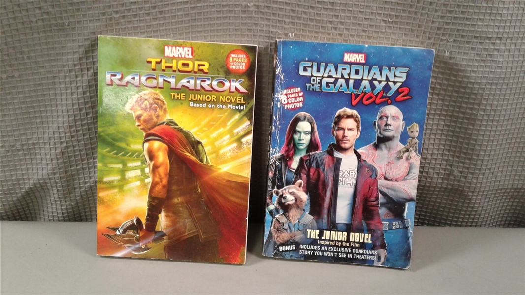 Junior Novels: Thor, Guardians of the Galaxy, A Wrinkle in Time, Captain Hook, Lego etc