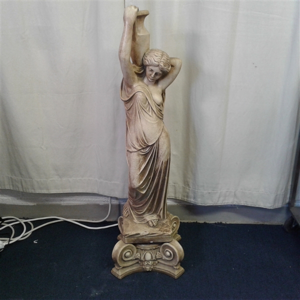 Plaster Statue W/Removable Base F. Silvestri Co Reproduction by Florentine