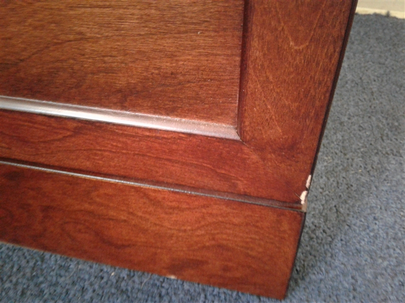 Two Drawer Wood Filing Cabinet
